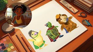 Mira doodles the Wonder Pets and discusses the importance of working together!