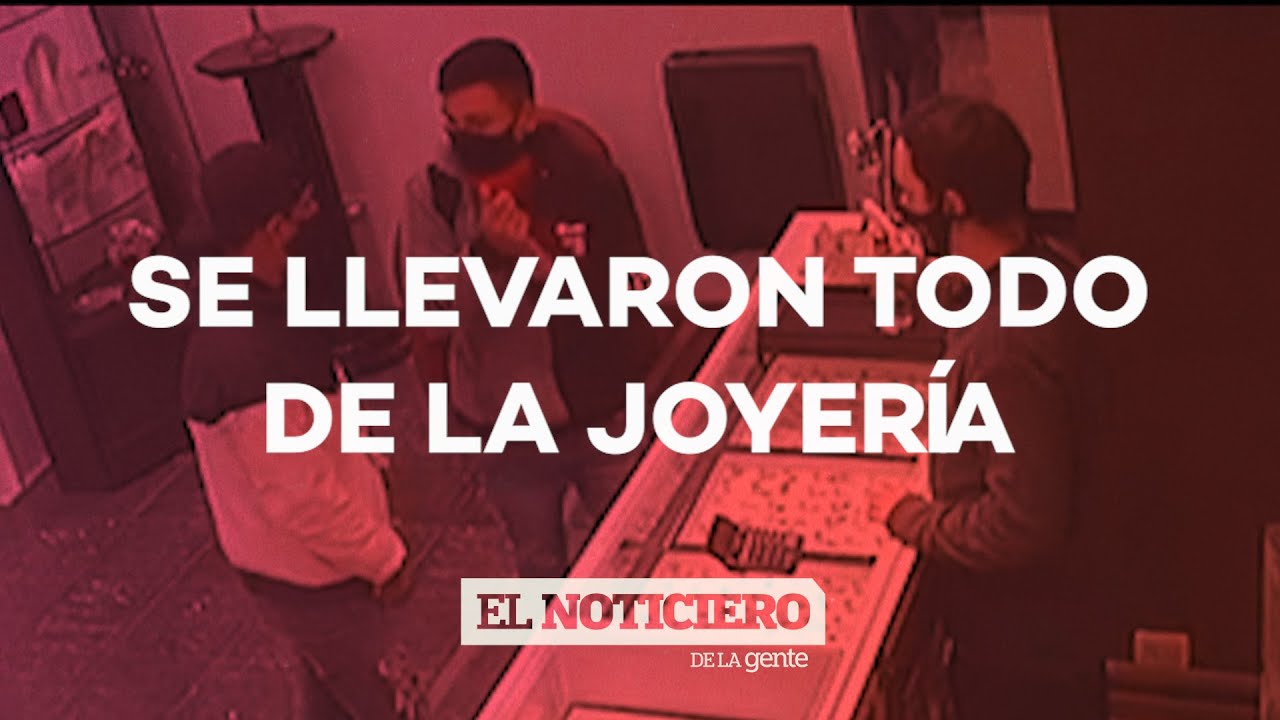 ROMPIERON los VIDRIOS de una JOYERÍA para ROBAR TODO - El Noti de la Gente