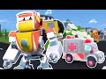 ROBOT AMBULANCE is out of control! SUPER ROBOT to the rescue! | Robot &amp; Police Car Transform