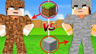 TOPRAK SET VS TAŞ SET! (Minecraft)