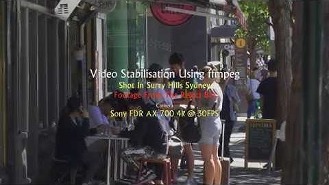 Stabilised Video With ffmpeg