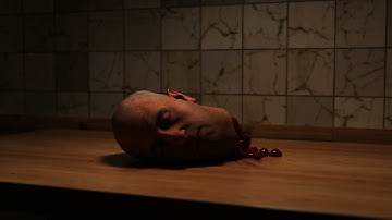 creepy clown made in blender