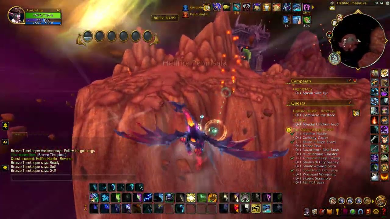 Wow Outland Race Course Hellfire Hustle Reverse Gold