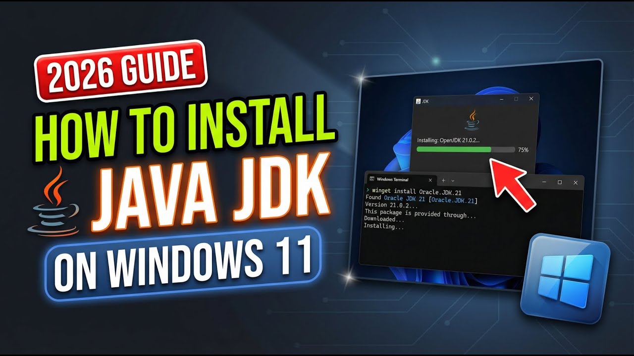 Как установить Java JDK на Windows 11 (пошаговое руководство 2026 г.) | 100% рабочий способ