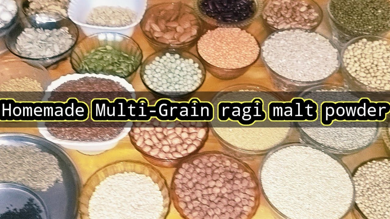 Homemade MultiGrain ragi malt powder kaise banaye Faidemand recipe