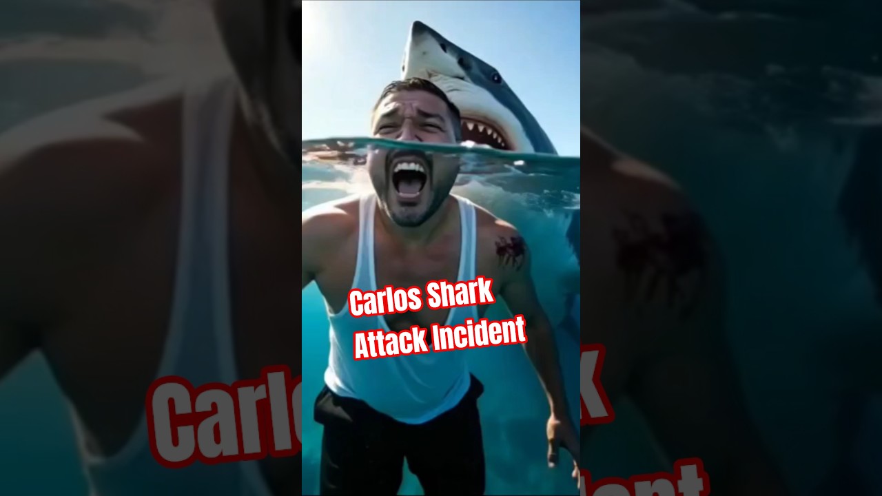 Carlos SHARK ATTACK Incident 🦈 #fyp #shark #sharkattack  #viral #reels #sharksquad #comedy #funny