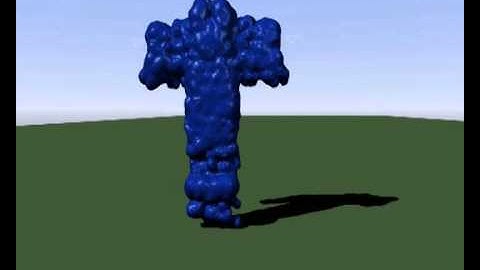 human transforms to ink (Lightwave 3D 11.5 with flocking)