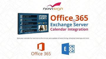 Microsoft Outlook calendar (Office 365) integration with digital signage software