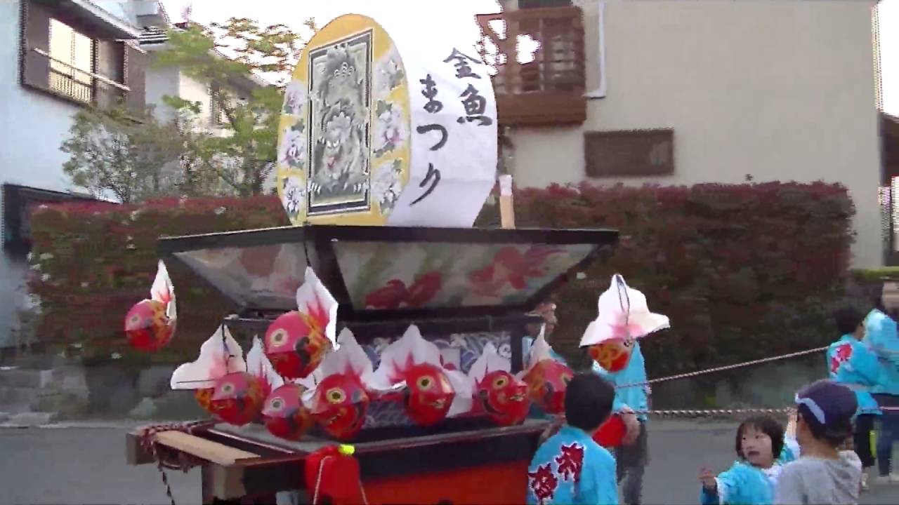 桑名市 金魚祭 神社前2f特設祭事場