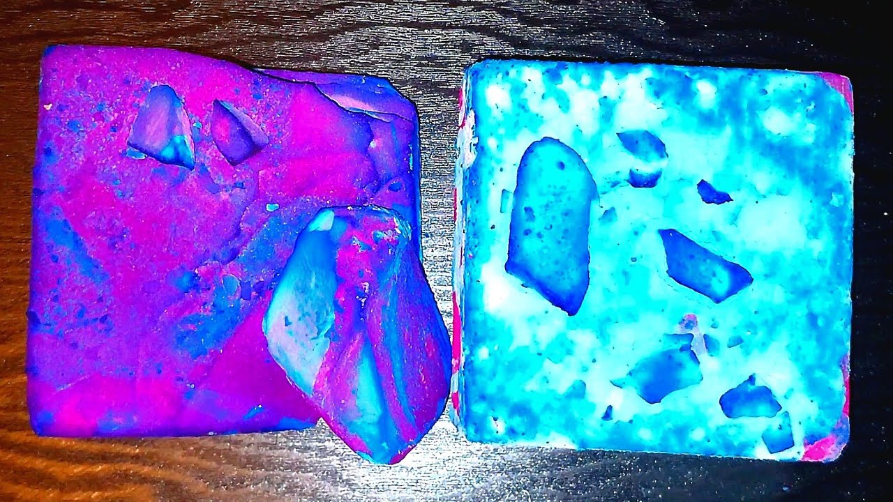 ASMR • Deep Blue + Light Pink Pasted Gym Chalk Blocks 💗💙💗💙💗💙💗 - YouTube