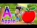 Phonics Song 2 with TWO Words in 3D - A For Airplane - ABC Alphabet Songs with Sounds for Children