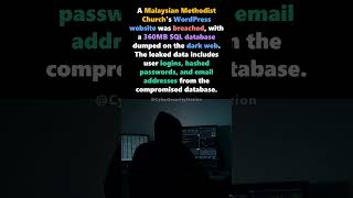 Malaysian Methodist Church Website Data Breach Exposed