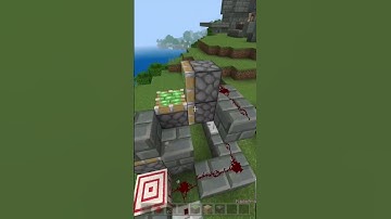Minecraft bedrock edition - hidden staircase #tutorial #minecraft #redstone