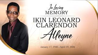 Celebrating the Life of Ikin Leonard Clarendon Alleyne