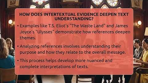 How Does Intertextual Evidence Deepen Text Understanding? - The Prose Path