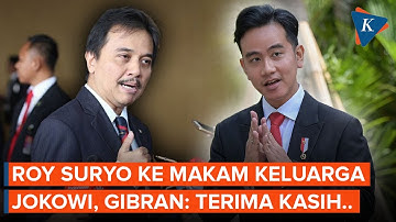 Respons Gibran soal Kunjungan Roy Suryo-Dokter Tifa ke Makam Keluarganya