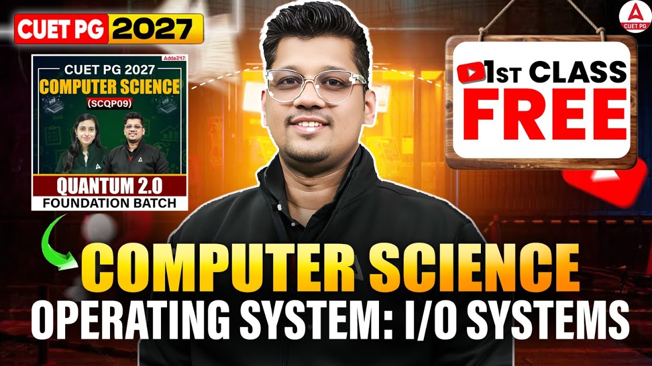 CUET PG MCA 2027 Computer Science | Operating System: I/O System | PG ...