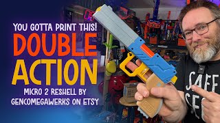 Turn a dollar-store blaster into this pistol with some 3D printed parts! Awesome project!
