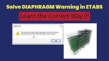 Diaphragm Error or Warning in ETABS