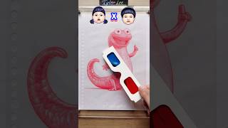 Tom Lizard vs Two Dolls (Squid Game) 👧❌👦 #art #drawing #3dglasses #Hoppers