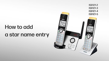 Add a star name entry | Add a star name entry via Caller ID log - VTech IS8121 series