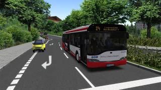 Let's Play Omsi 2 Stadtwerke Vestische AG map Städtedreieck21 Modded Line 24 screenshot 3