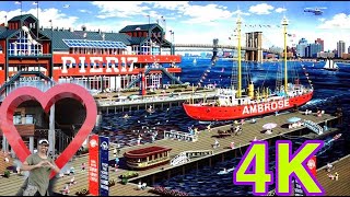 The New Pier 17 at South Street Seaport in New York City【4K】
