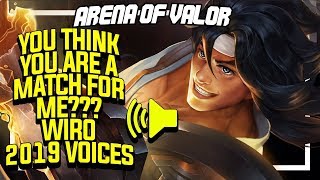 【Arena of Valor】WIRO SABLENG - INGAME VOICE LINES 🗣 screenshot 3