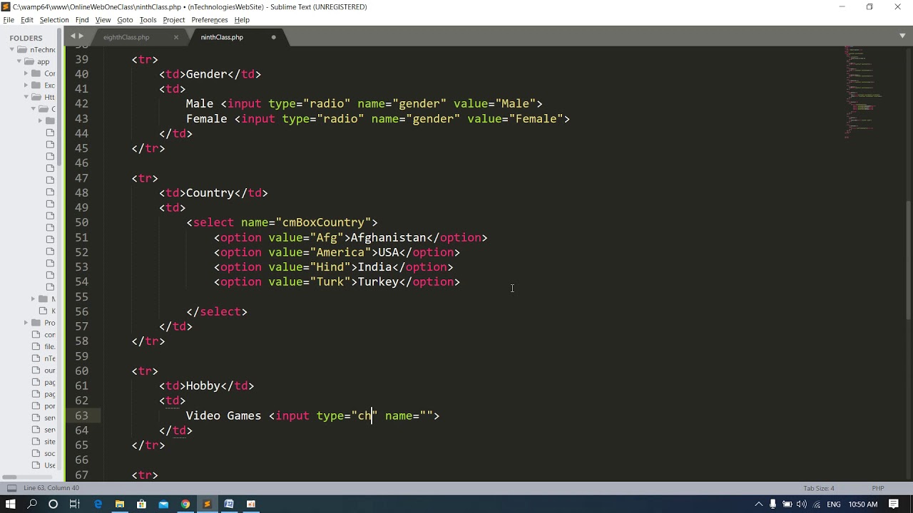 web programming I Lec 09 part two - YouTube
