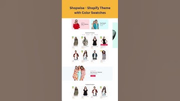 Shopwise Shopify Theme with Color Swatches #shopifythemes #shopify