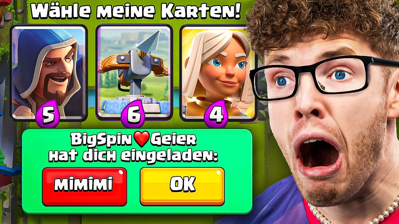 😱🤯ICH FORDERE EUCH ZUM 1 VS 1 HERAUS... (und verzweifle) | Clash Royale Deutsch