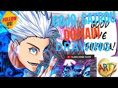 Gojo Using Simple Domain 🤩Master satrou gojo domain expansion drawing in very simple steps ...