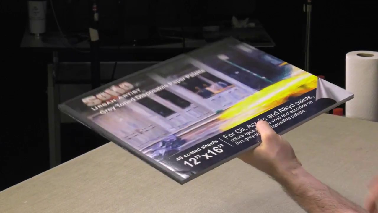 SoHo Grey Tone Disposable Paper Palette Shout-Out