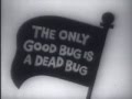 VINTAGE 1959 BLACK FLAG COMMERCIAL ANIMATED INSECT GENOCIDAL PRODUCT