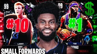 RANKING THE TOP 10 BEST SMALL FORWARDS IN NBA 2K24 MyTEAM!! (INCLUDING GAMBLING CARDS)