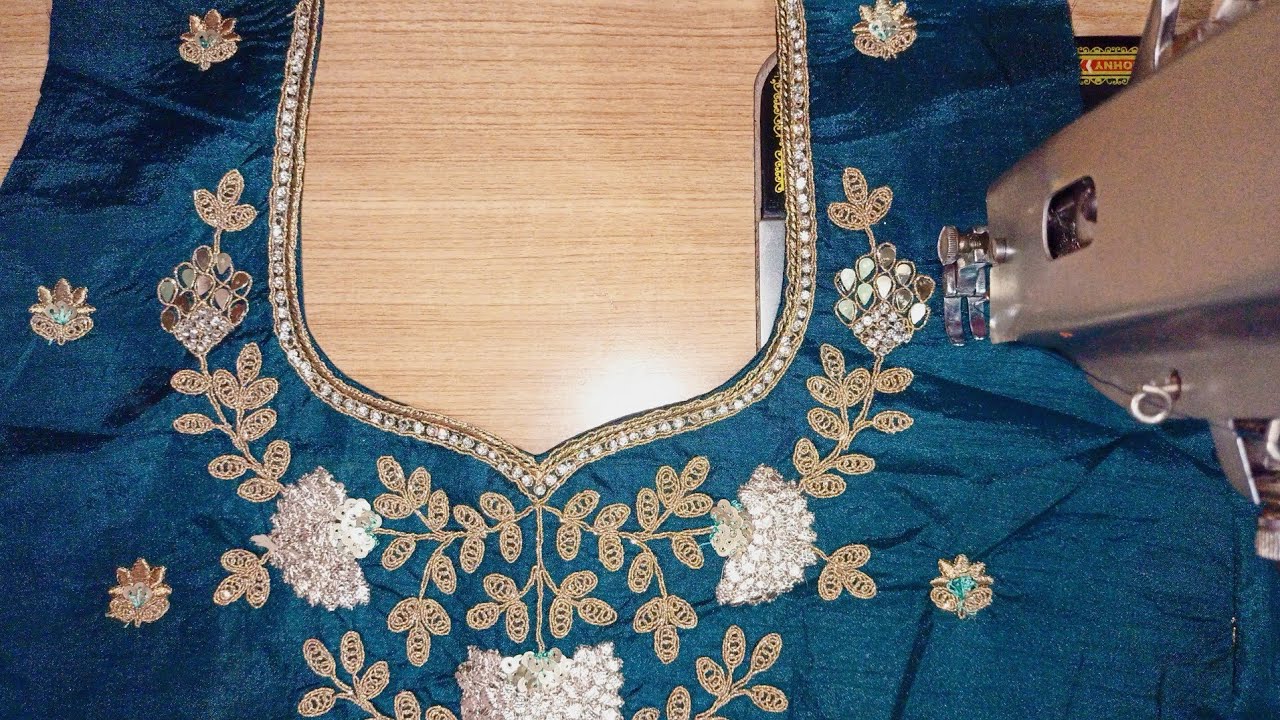 embroidery wala Gala banana bahut aasan/सीखे सिर्फ 2 मिनट में🥰🥰🥰🌺🌺🌺 YouTube