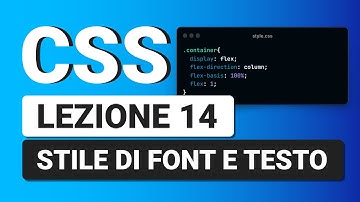 CSS3 Tutorial Italiano 14 - Fondamenti stile FONT e TESTO