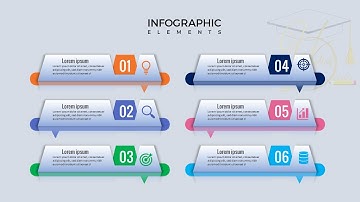 six steps infographic design in PowerPoint  tutorial no 61