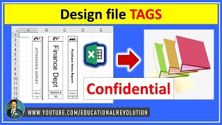 How to Create file lables in Excel - implement tags in excel