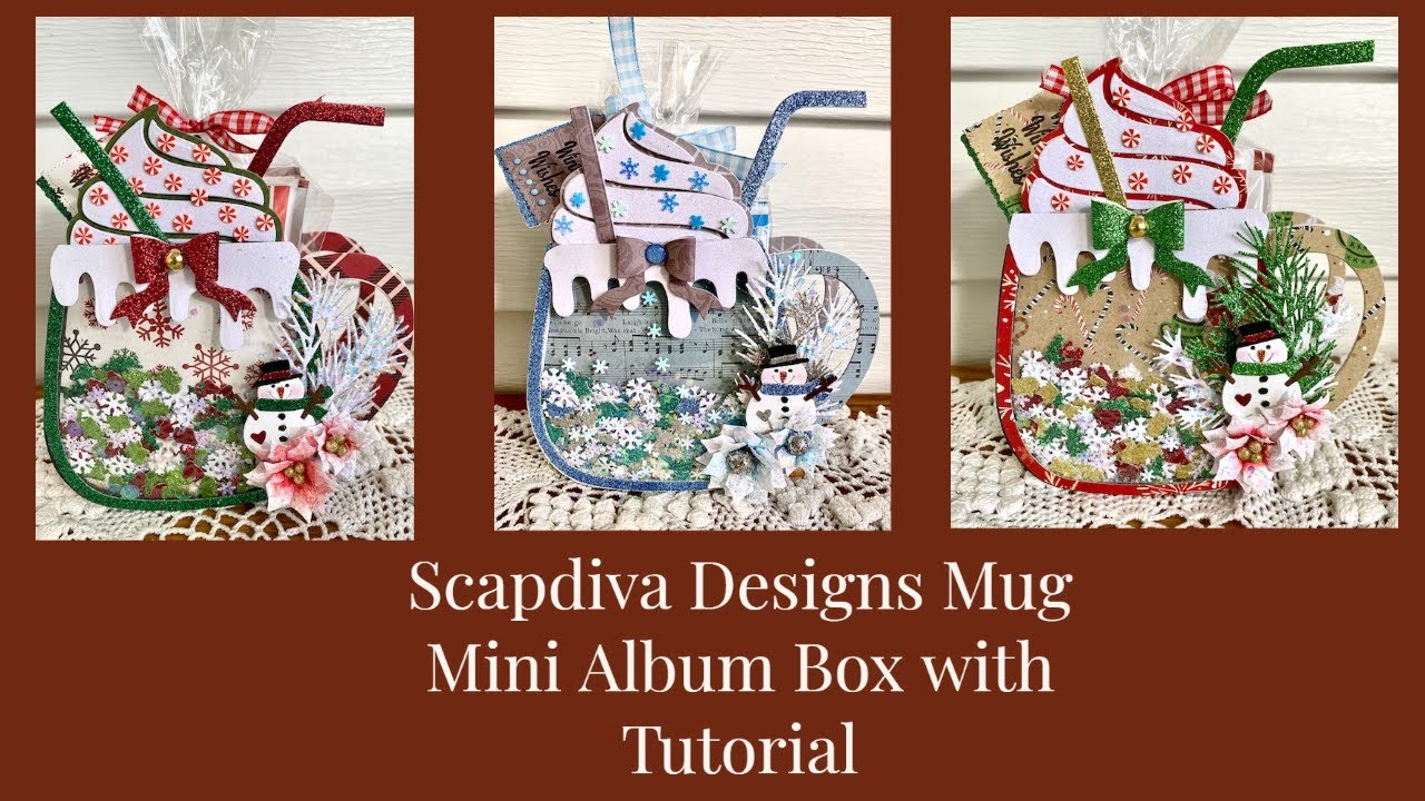 Scrapdiva Designs Mug Mini Album Box with Tutorial ScrapDiva29 YouTube
