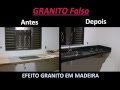 Como fazer Bancada de Granito Falso (madeira)