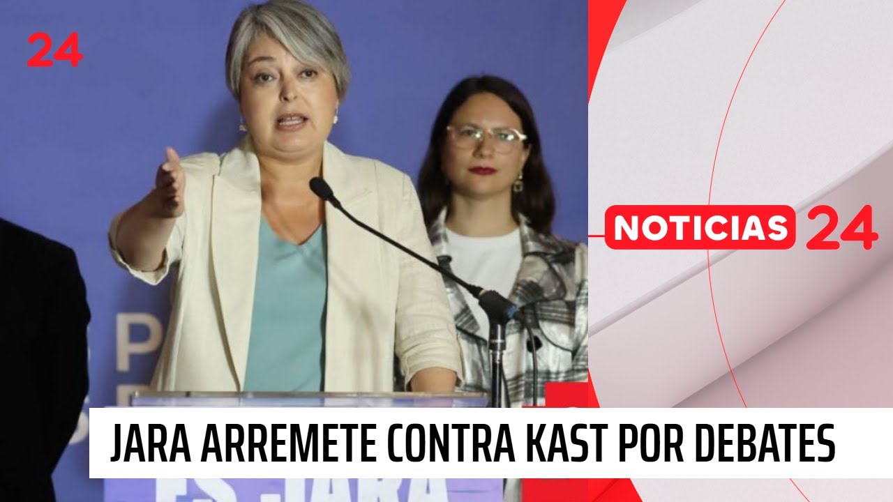 Jeannette Jara arremete contra Kast por debates: “Es un riesgo para el país” | 24 Horas TVN Chile