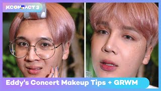 (SUB)Eddy's Concert Makeup Tips + GRWM | COUNTDOWN WEEK USA | KCON:TACT 3