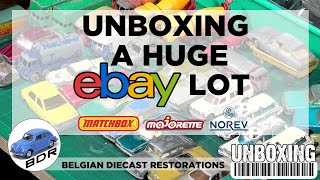 Unboxing of a huge eBay lot Matchbox Majorette and Norev