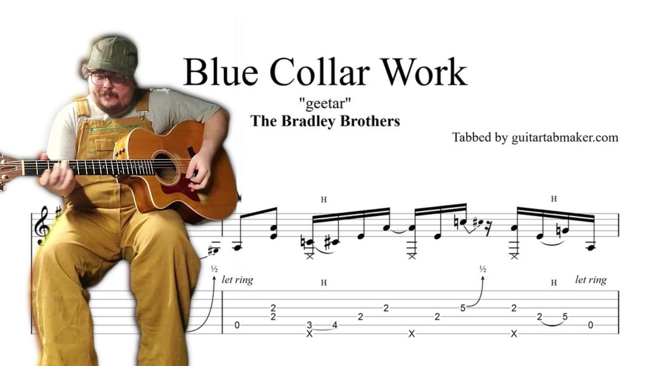 The Bradley Brothers - Blue Collar Work TAB (PDF + Guitar Pro) country guitar groove