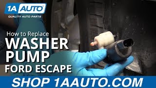 How to Replace Washer Pump 07-12 Ford Escape How To Replace Windshield Washer Reservoir 07 12 Ford Escape