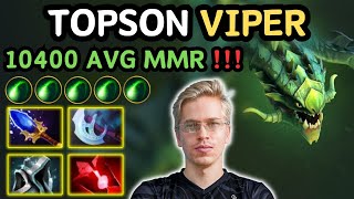 🔥 TOPSON VIPER Midlane Highlights 7.35d 🔥 EZ Game BRISTLEBACK Deleted - Dota 2