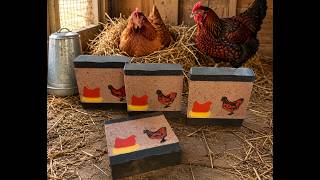 Chicken themed cold process soap bars #Eartherella
Cluck around and find out!
https://eartherella.com/products/chicken-coop-cluck-around-find-out-soap-applewood-spice-6-oz-ships-september-21st Chicken themed cold process soap bars #Eartherella