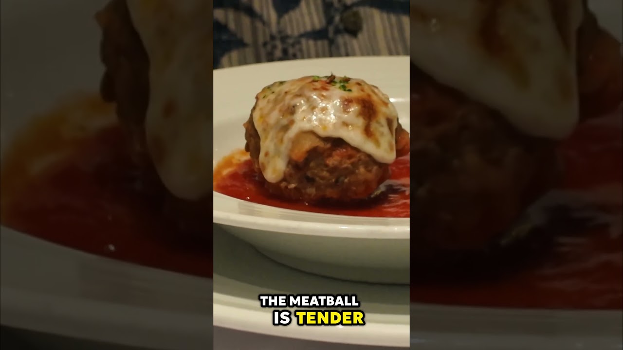 Carnival Premium Italian Review | Cucina del Capitano Nana's Meatballs