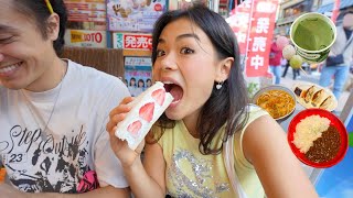 what I eat in a day in JAPAN 🍡 (super expensive fruits, my fave cafes, matcha &amp; mochi)